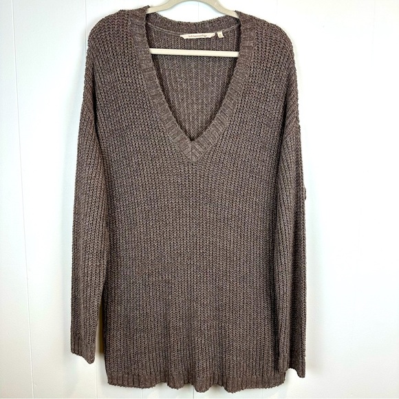 Soft Surroundings Chunky Oversized Brown Boyfriend Pulover Sweater Size XL🔥 - Picture 2 of 7